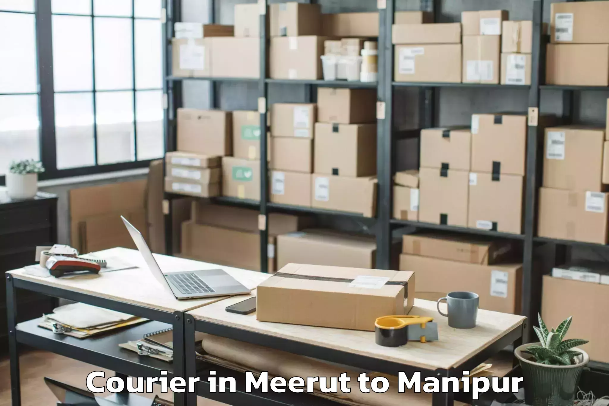 Affordable Meerut to Saitu Gamphazol Courier